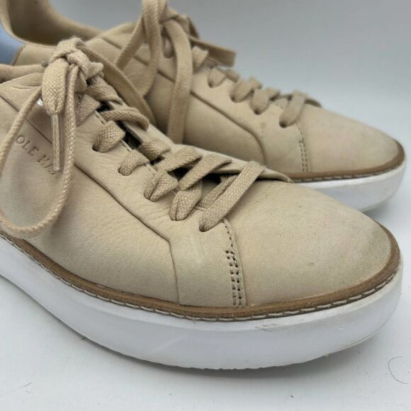 Cole Haan 7 1/2‎ B Grand 360 Cream and Carolina Blue Top Sail Sneakers - Picture 3 of 10